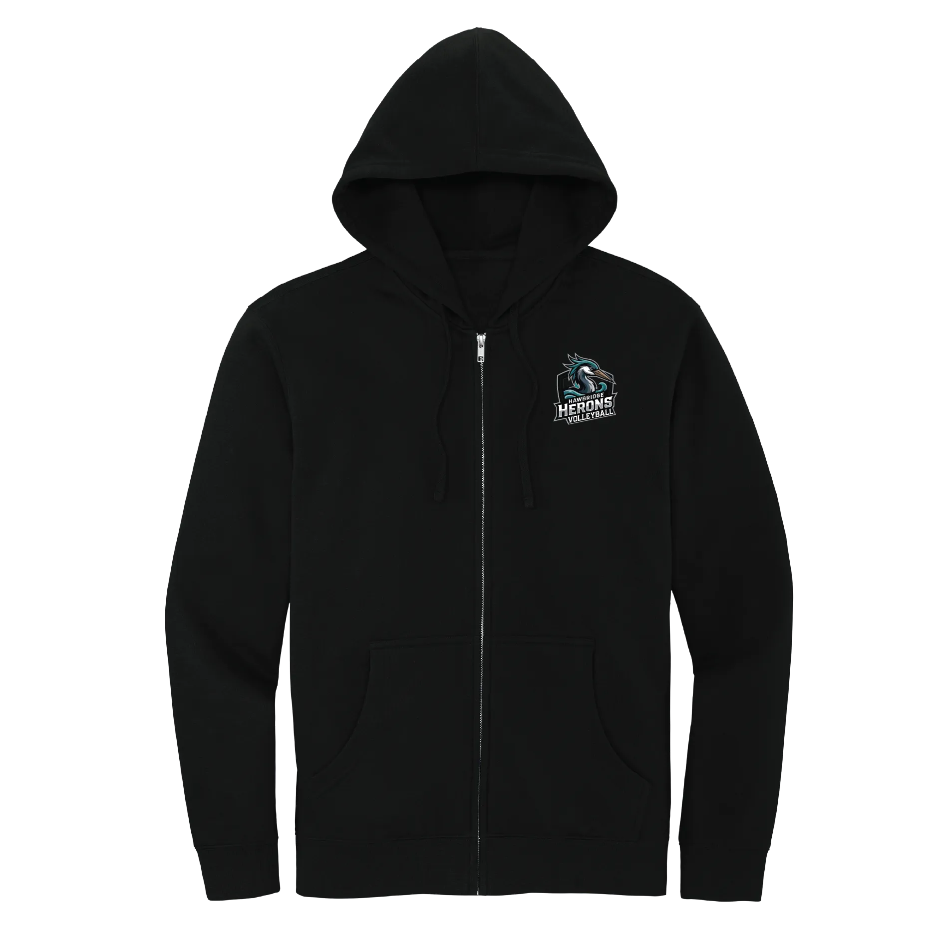 Herons Volleyball Badge Full-Zip Hoodie