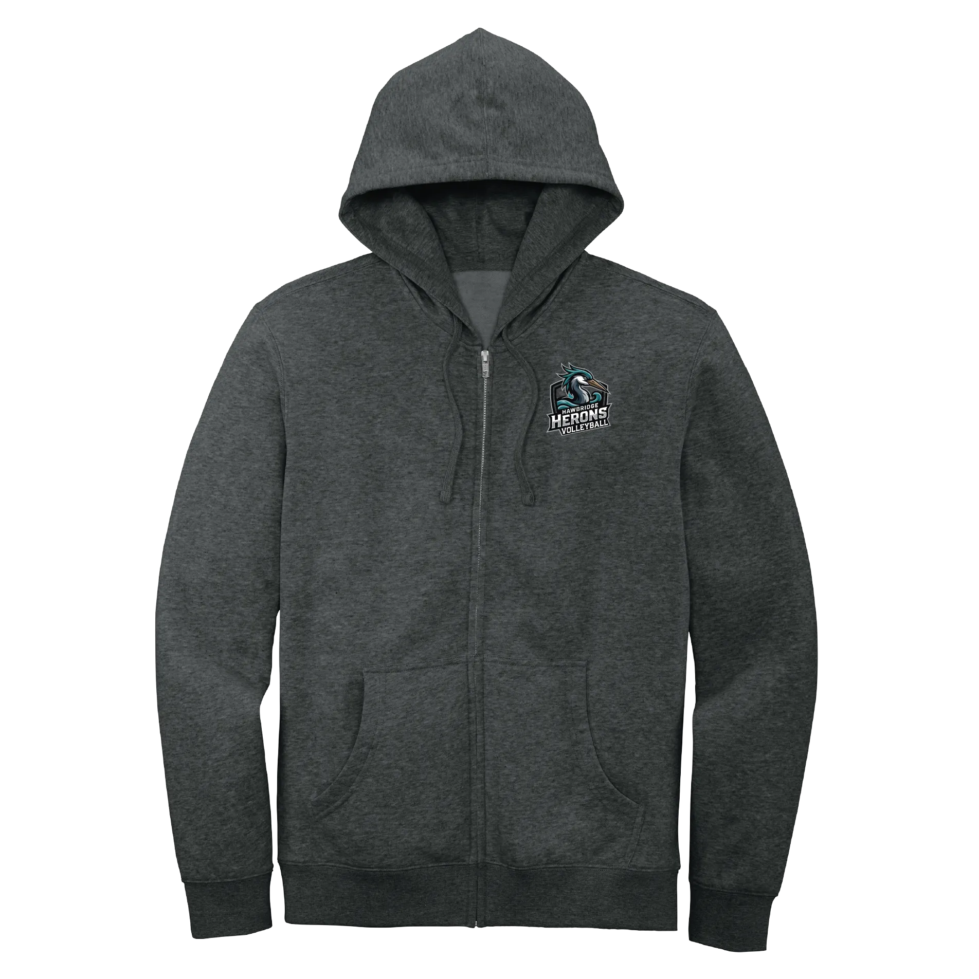 Herons Volleyball Badge Full-Zip Hoodie