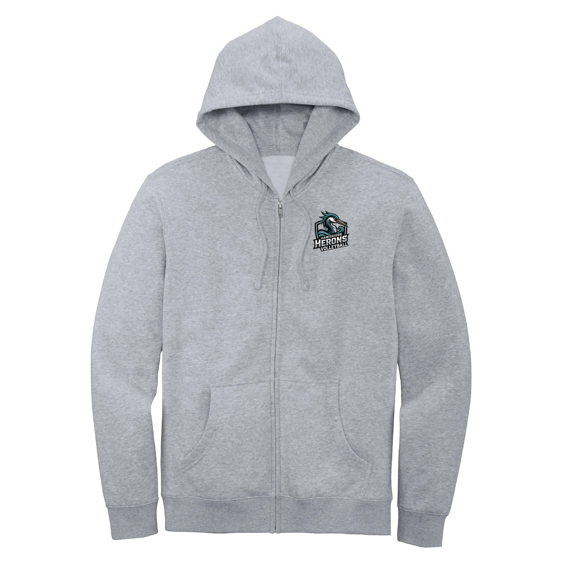 Herons Volleyball Badge Full-Zip Hoodie