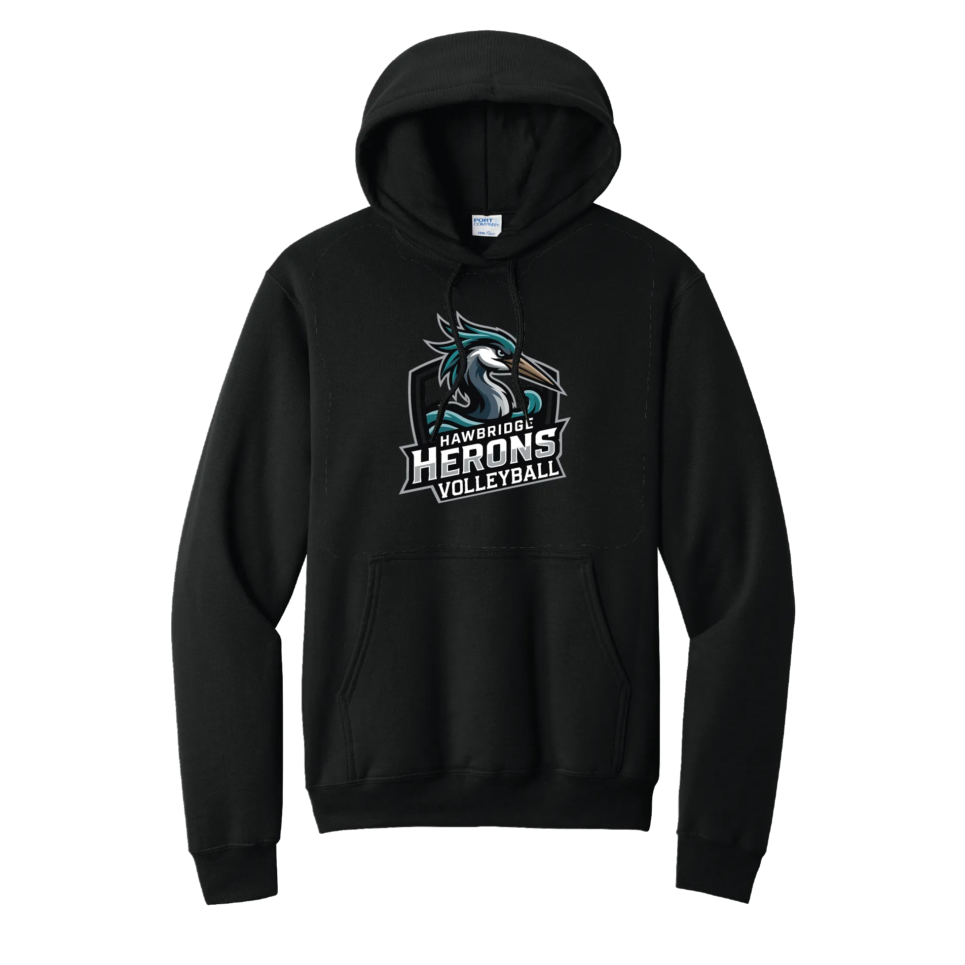 Herons Volleyball Badge Hoodie
