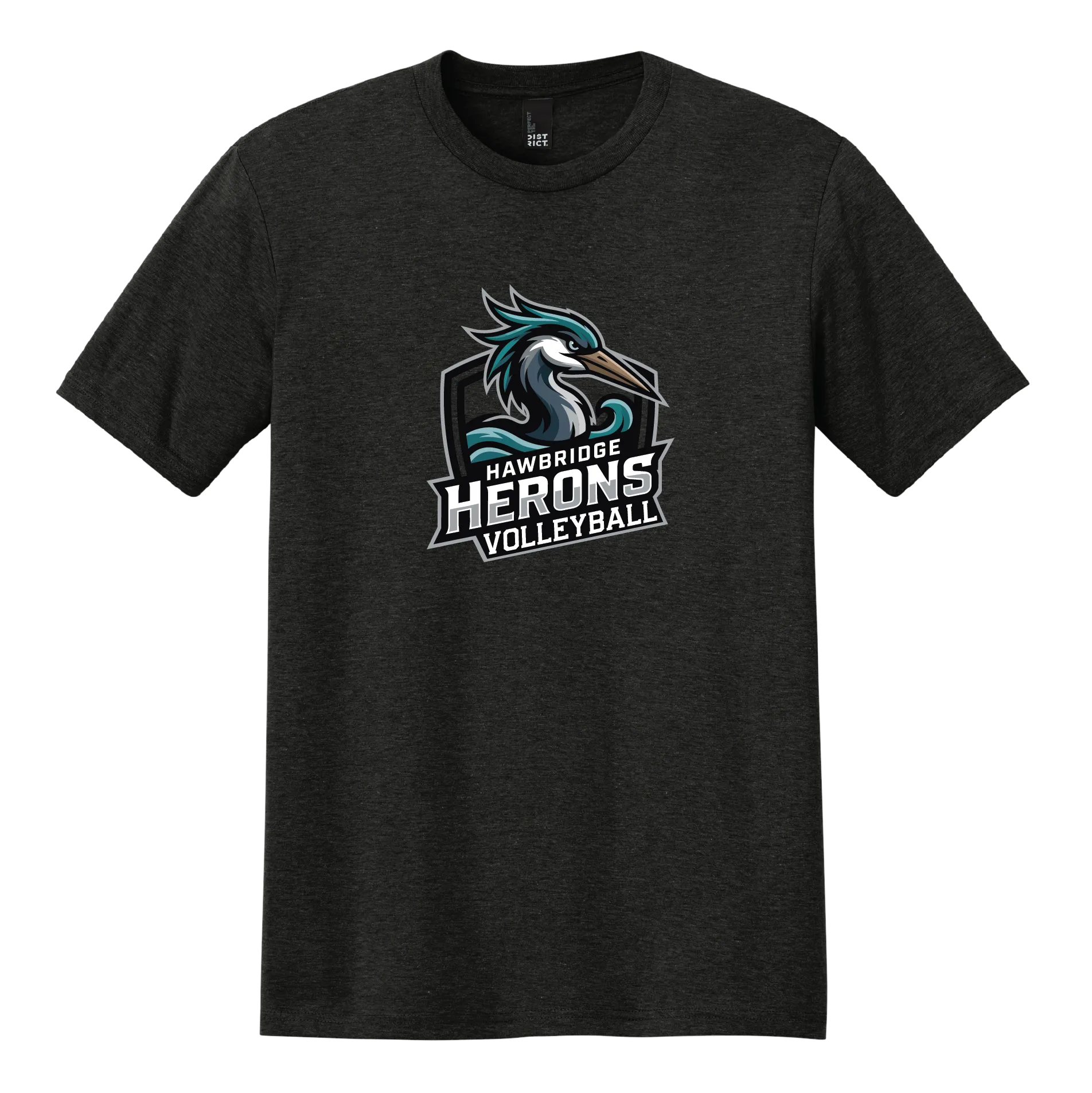 Herons Volleyball Badge Tee