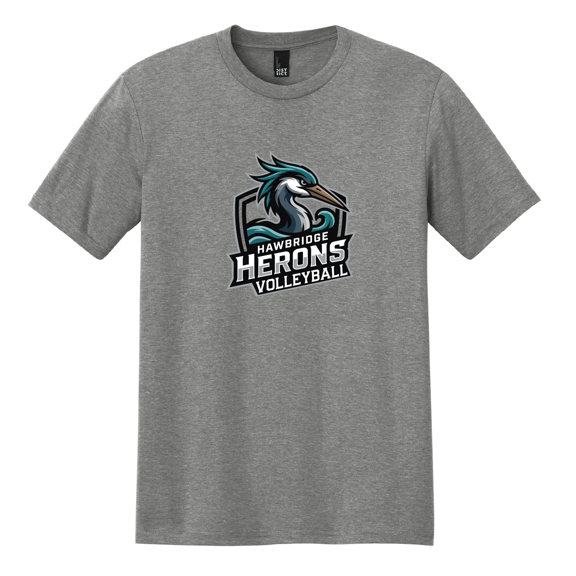 Herons Volleyball Badge Tee