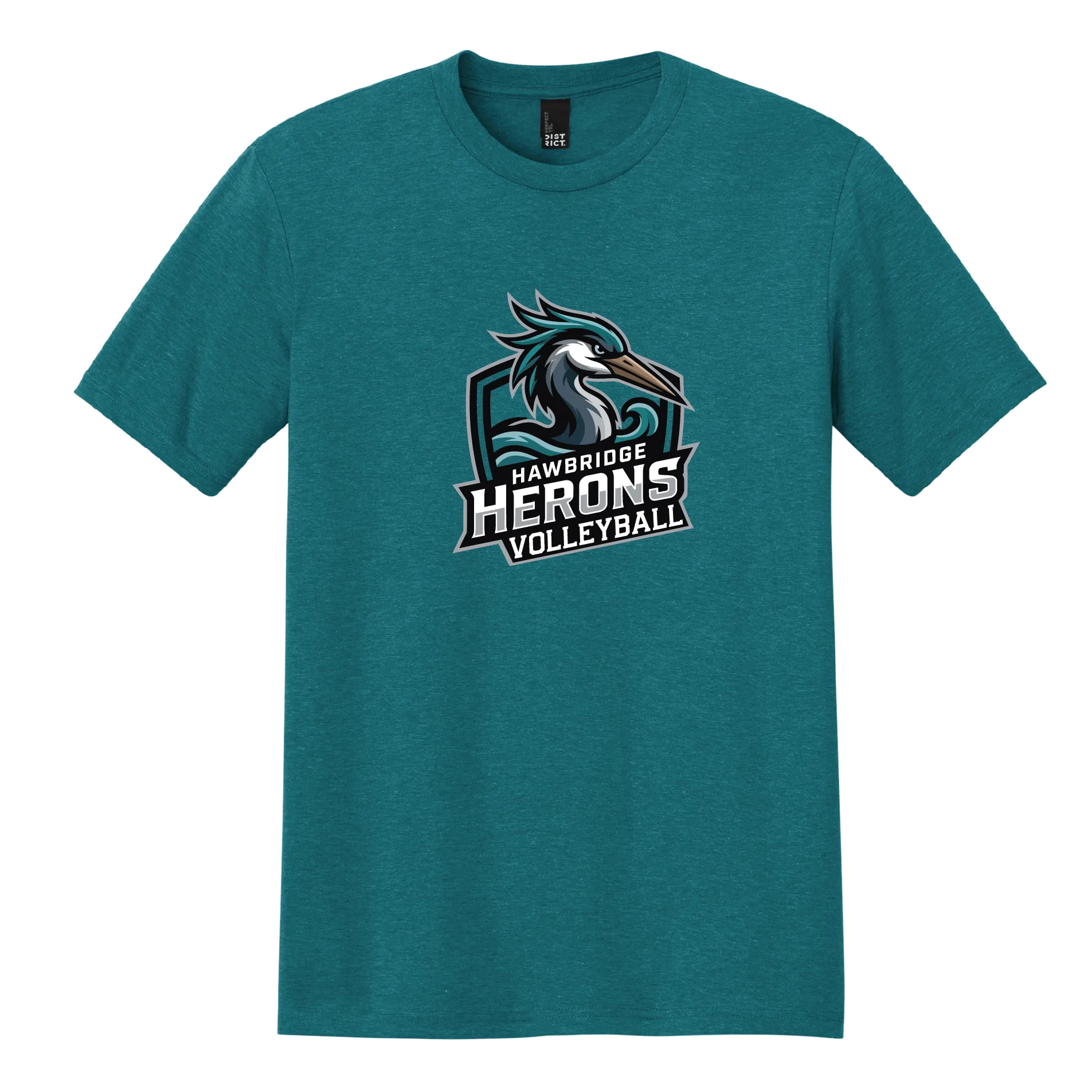Herons Volleyball Badge Tee