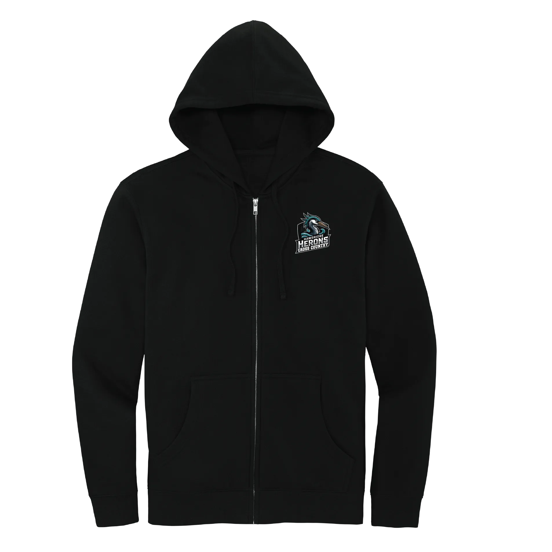 Herons Cross Country Badge Full-Zip Hoodie