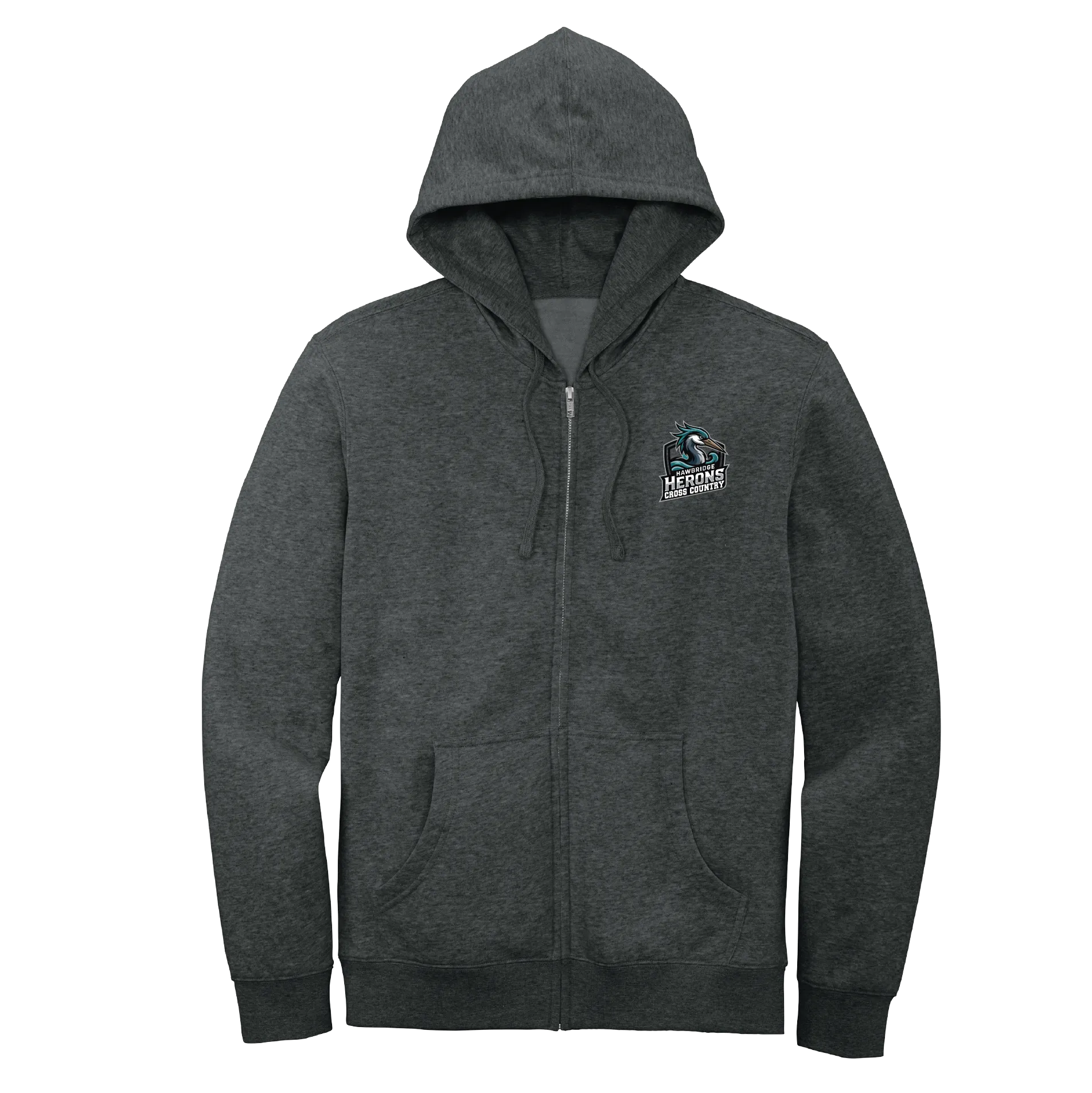 Herons Cross Country Badge Full-Zip Hoodie