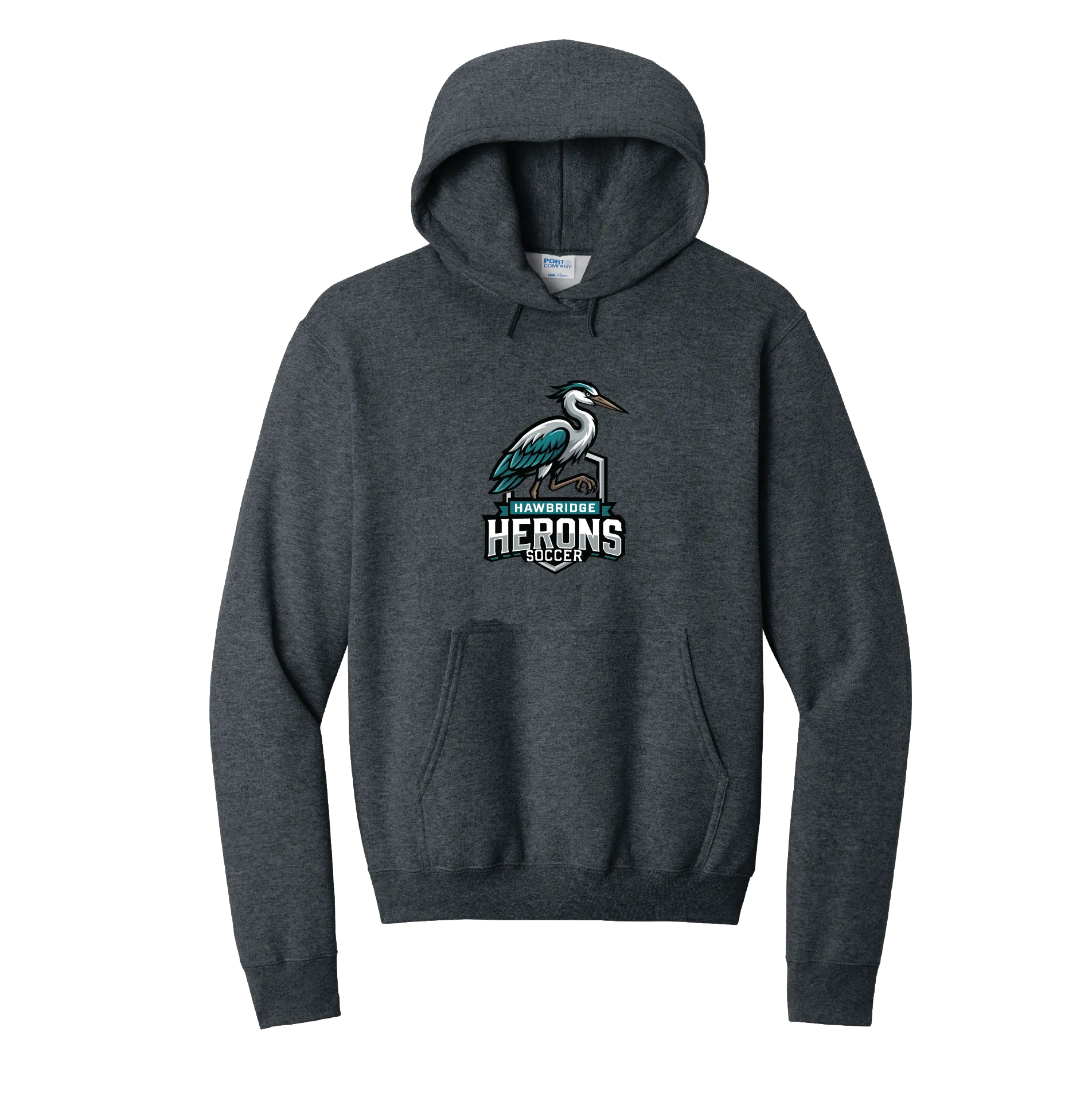 Standing Heron Soccer Hoodie