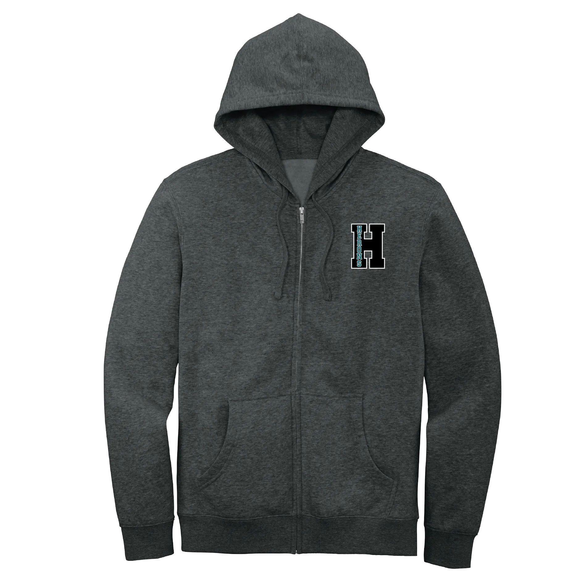 Hawbridge H Black Full-Zip Hoodie