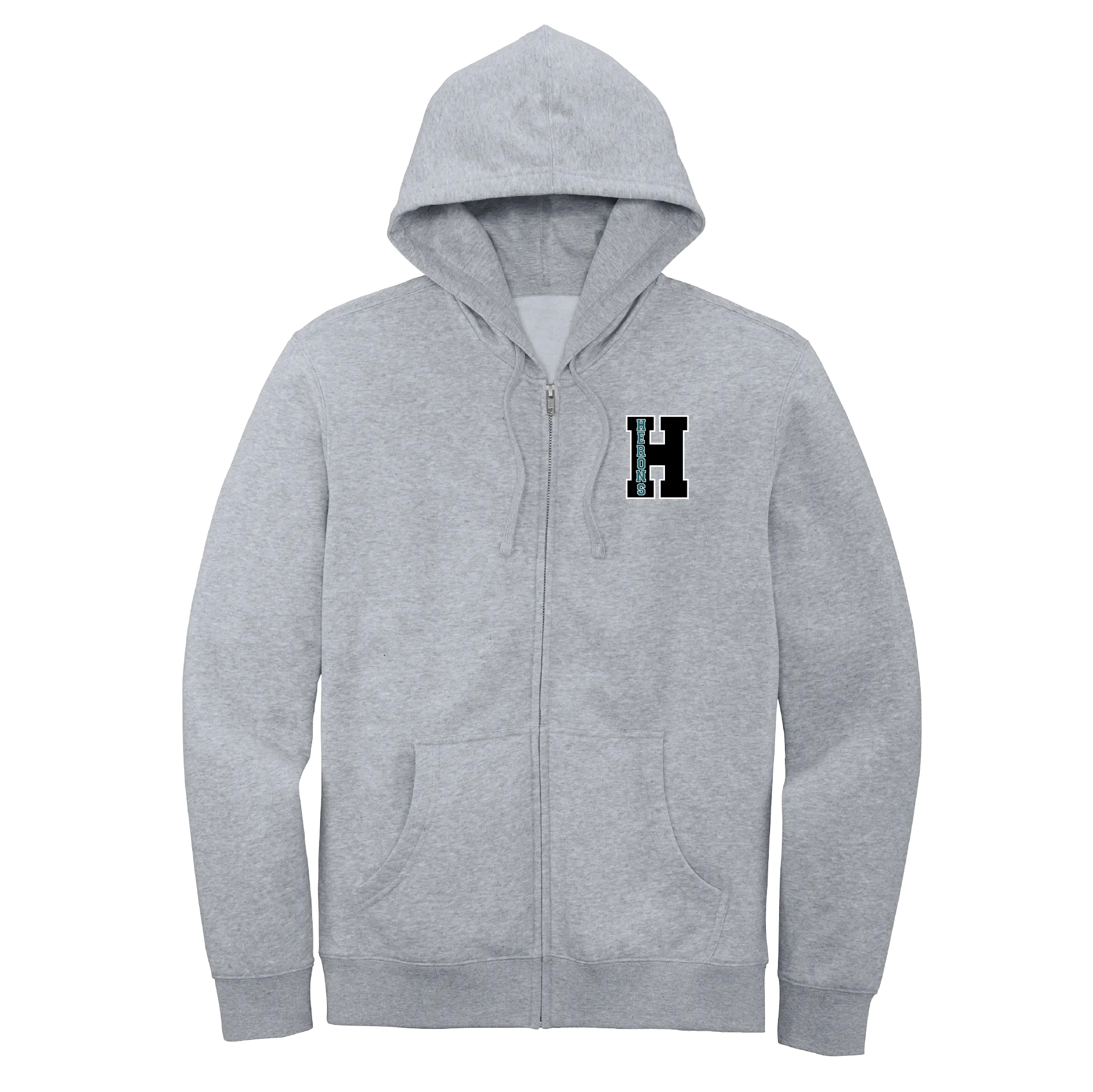 Hawbridge H Black Full-Zip Hoodie