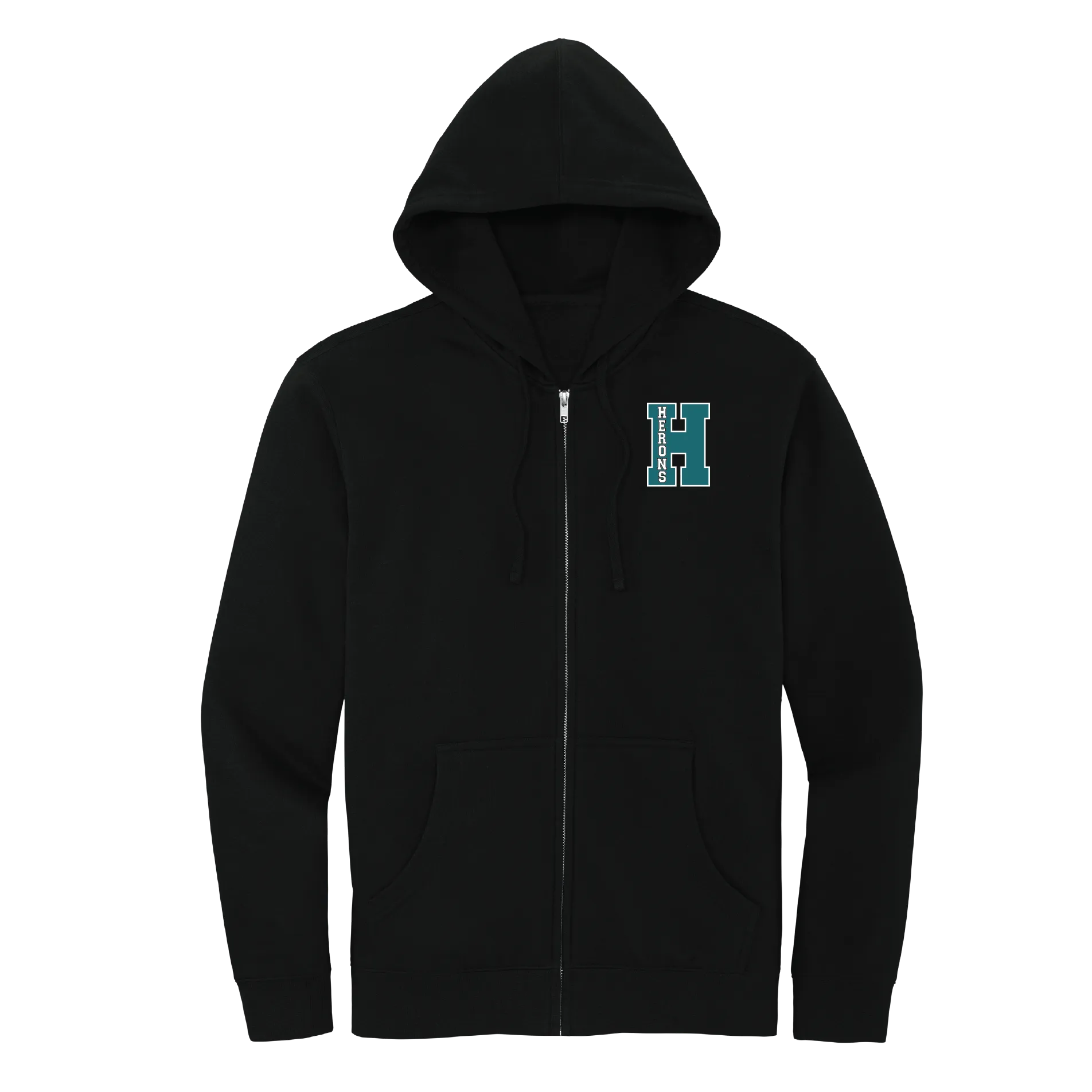 Hawbridge H Teal Full-Zip Hoodie