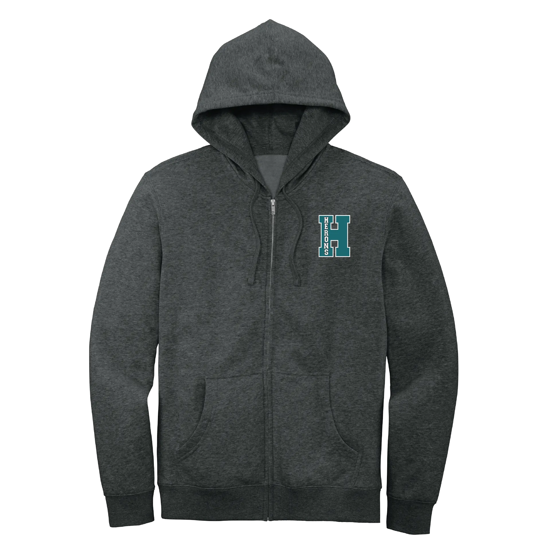 Hawbridge H Teal Full-Zip Hoodie