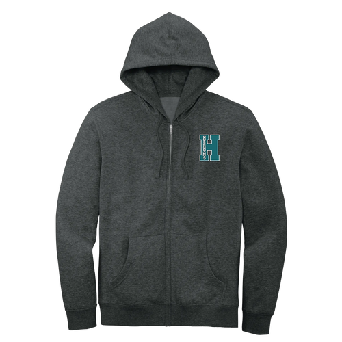 Hawbridge H Teal Full-Zip Hoodie