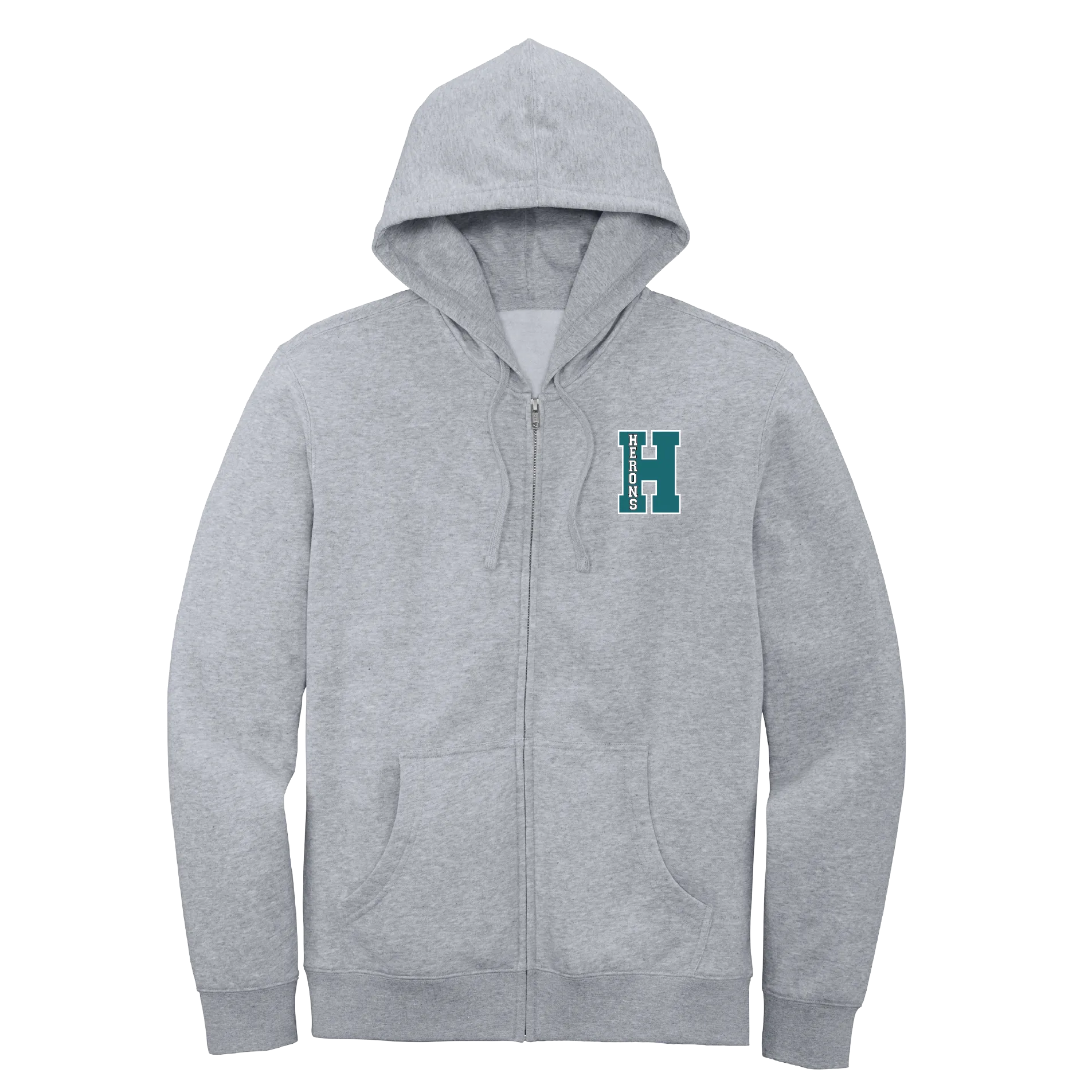 Hawbridge H Teal Full-Zip Hoodie