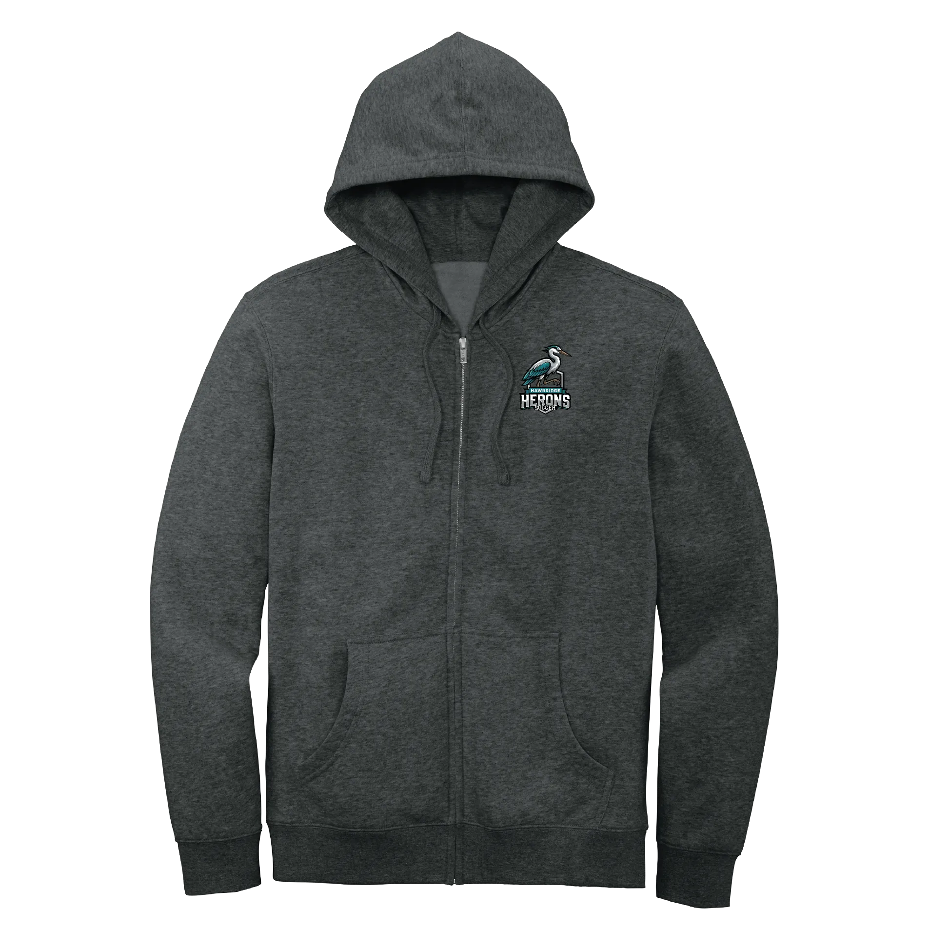 Standing Heron Soccer Full-Zip Hoodie