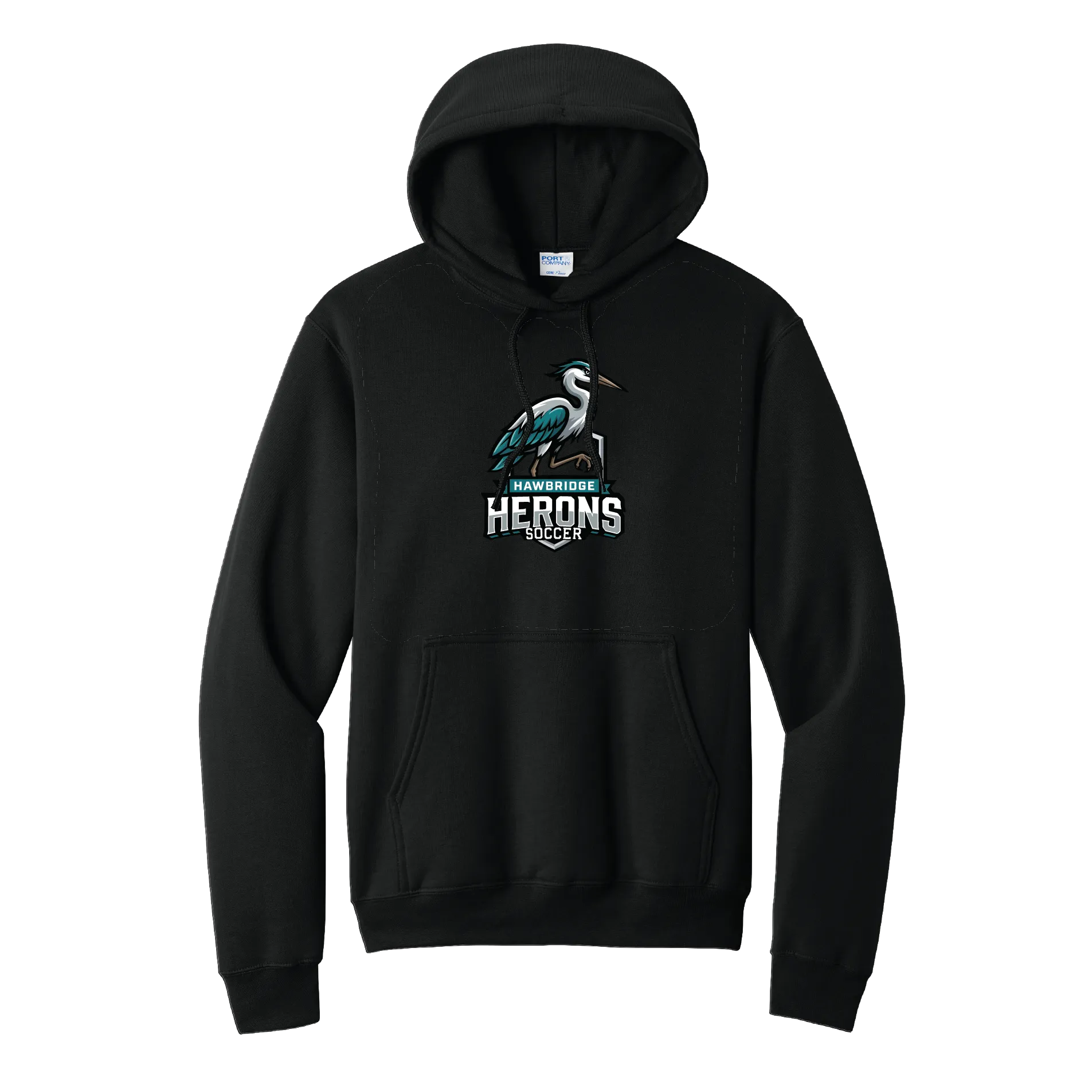 Standing Heron Soccer Hoodie