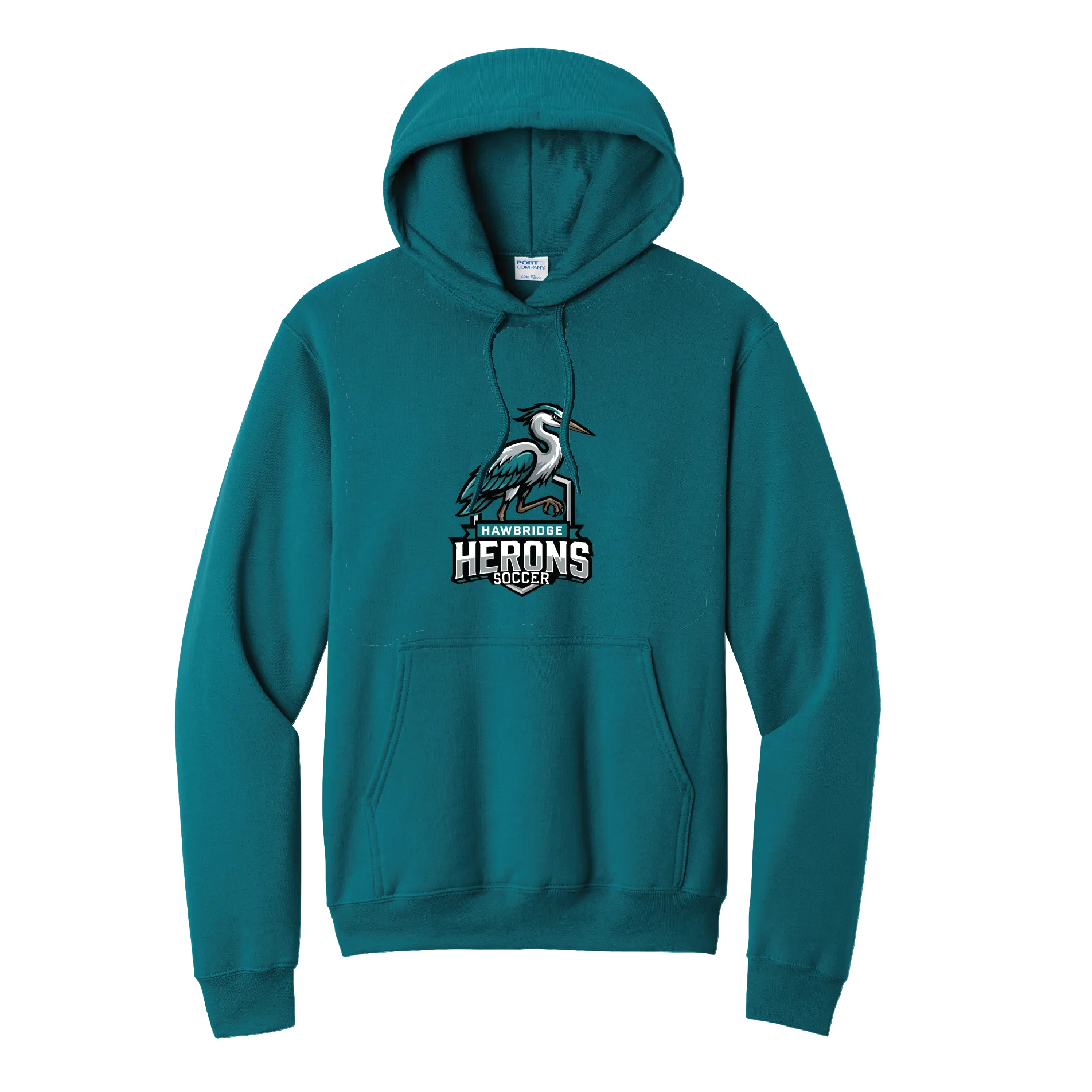 Standing Heron Soccer Hoodie