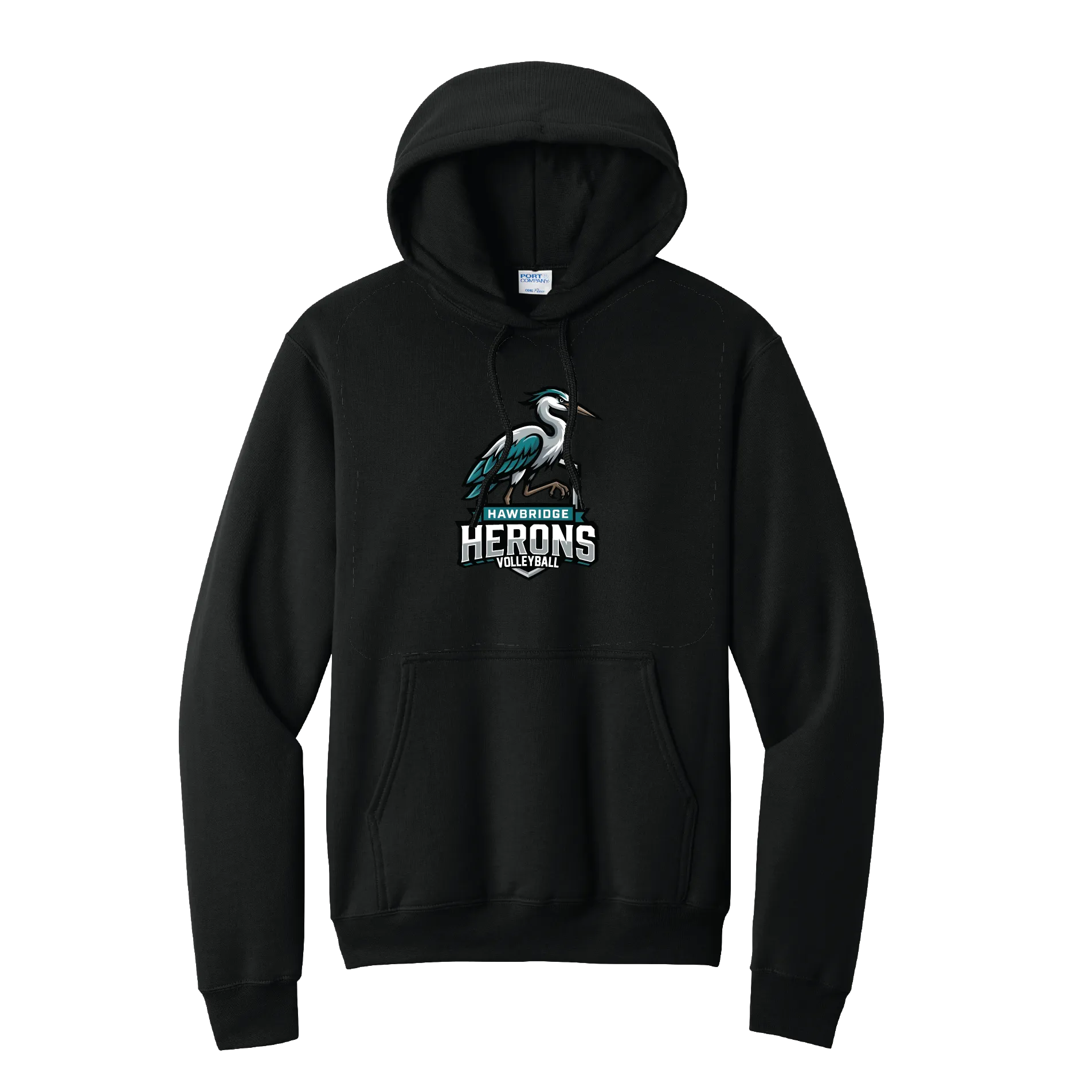 Standing Heron Volleyball Hoodie