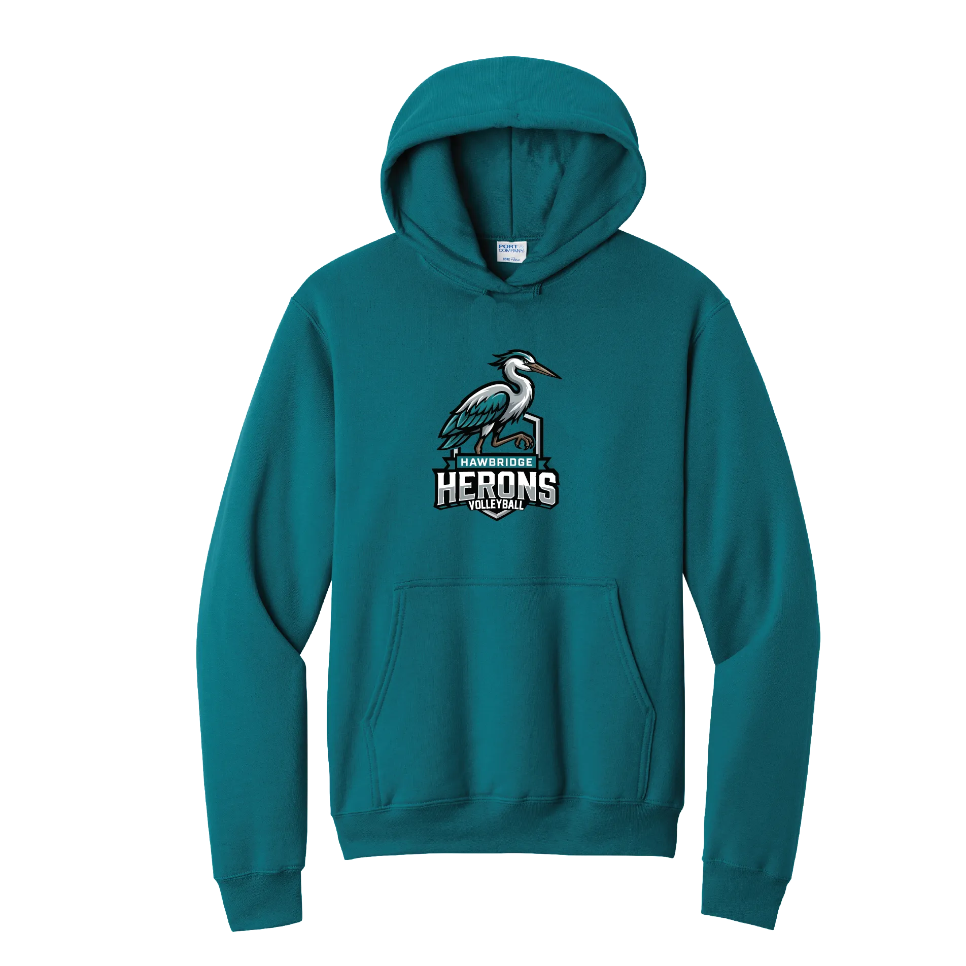 Standing Heron Volleyball Hoodie