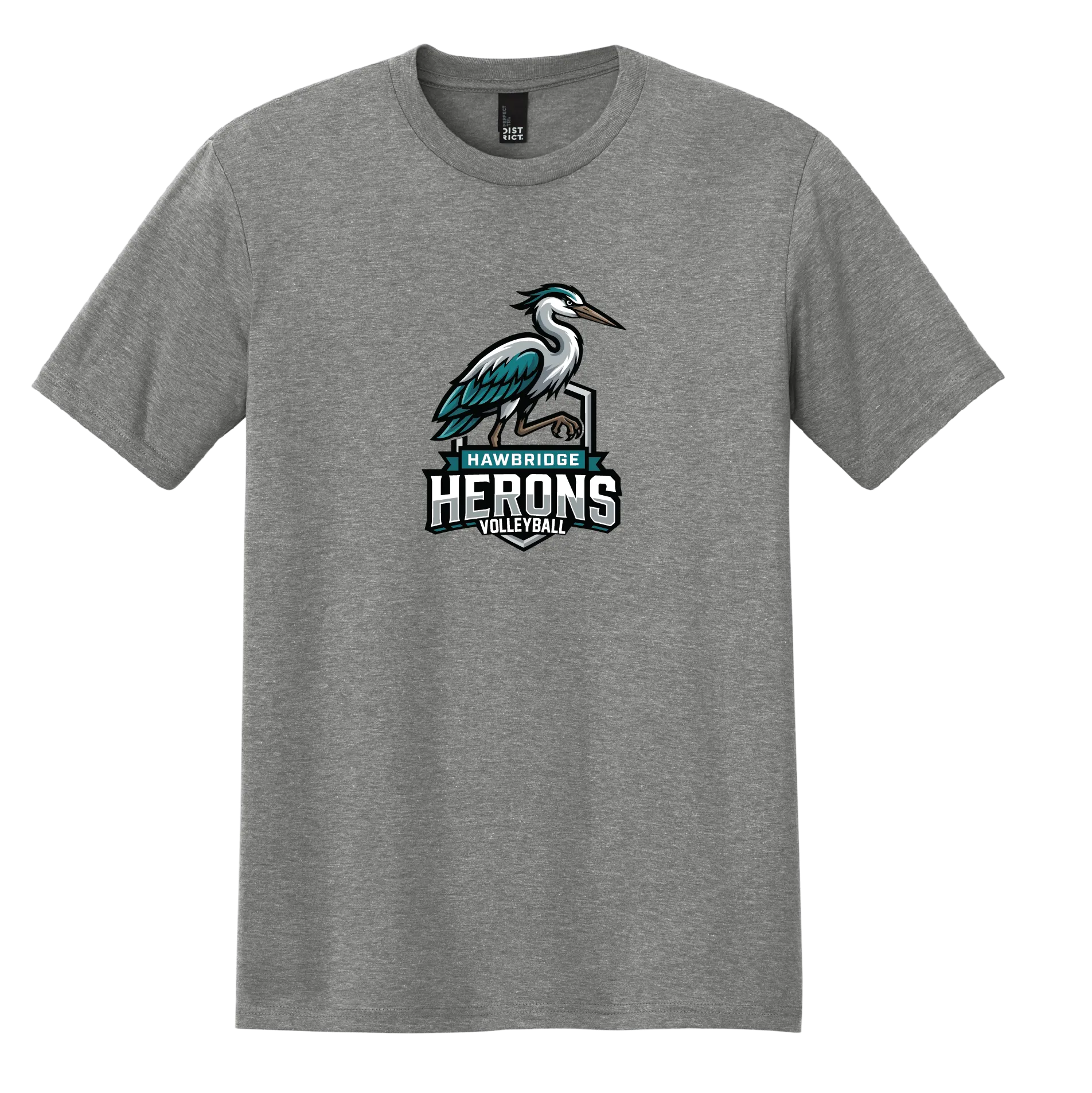 Standing Heron Volleyball Tee