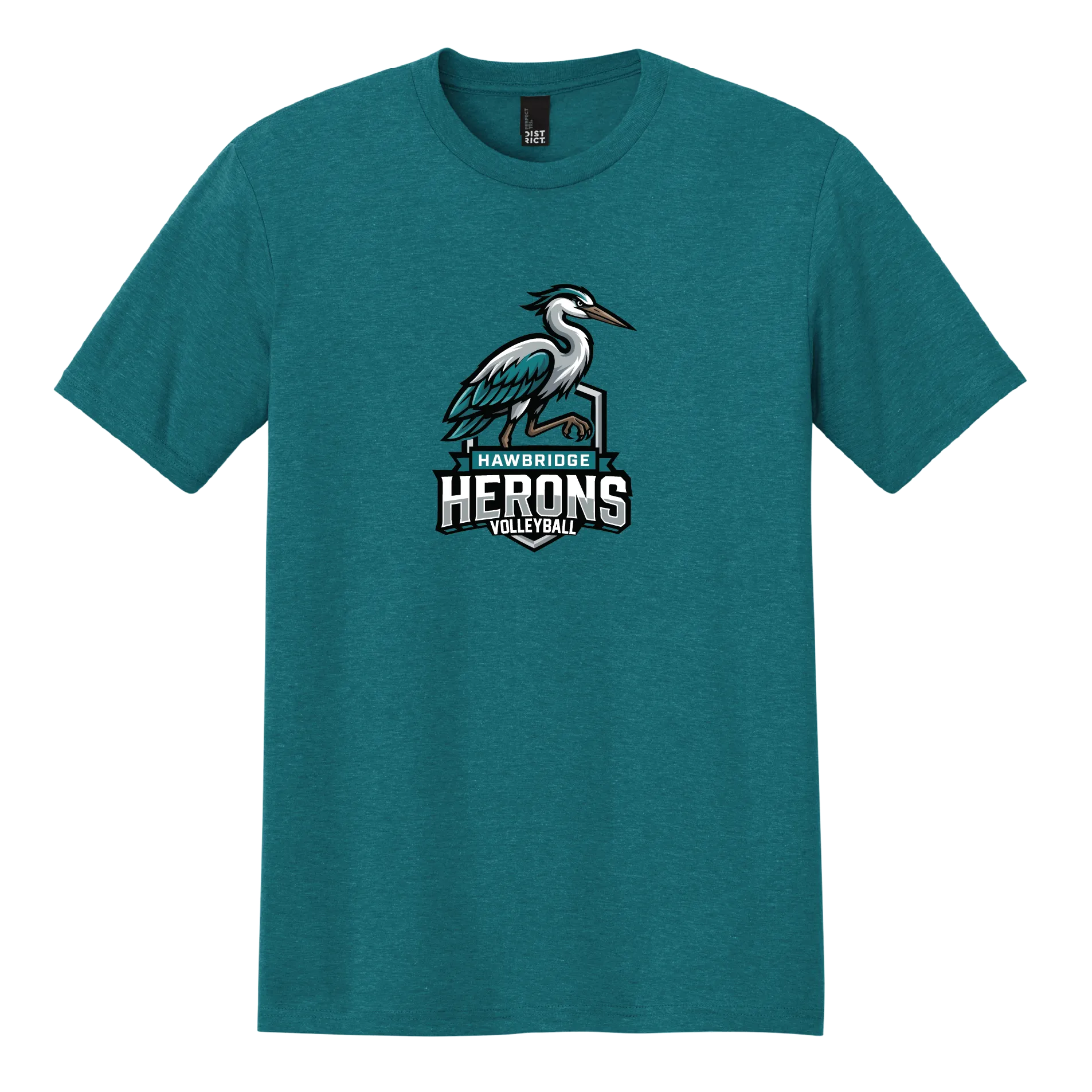 Standing Heron Volleyball Tee