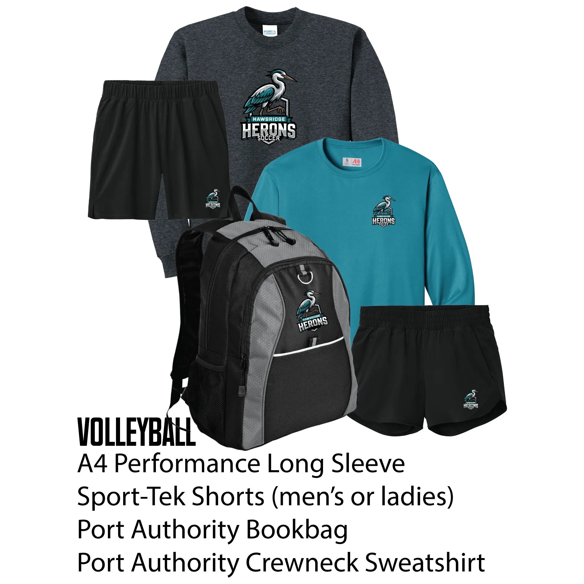 Hawbridge Herons Volleyball Bundle (Per-Item Sizing)